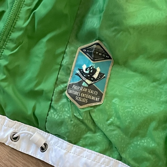 Columbia jacket windbreakers for Women green white size S - Picture 4 of 5